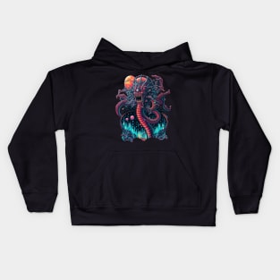 Octopus Snake Dragon Kids Hoodie